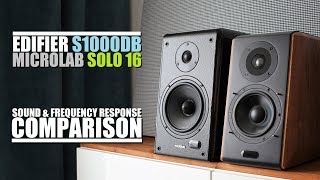 Microlab Solo 16 vs Edifier S1000DB  Sound amp Frequency Response Comparison [upl. by Dall]