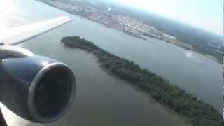 Stunning Scenery Beautiful HD 757 Takeoff From Philadelphia [upl. by Jarib]