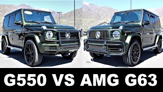 2022 Mercedes AMG G63 G Wagon Vs Mercedes G550 G Wagon Is The G63 Really Worth 50000 More [upl. by Ledeen]