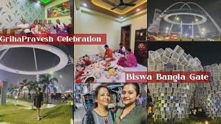 Grihapravesh Celebration At Kolkata 🙏🏻 Biswa Bangla Gate 💙 A Family Vlog 💗 [upl. by Jim814]