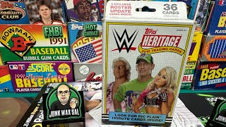 2018 Topps Heritage WWE Hanger Box [upl. by Haskell209]