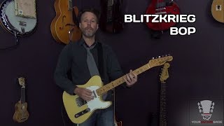 How to Play Blitzkrieg Bop  Electric Guitar Lesson [upl. by Launame682]