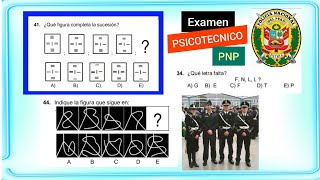 Simulacro Admisión PNP  EXAMEN PSICOTÉCNICO 👮 Escuela Oficiales EO PNP 🇵🇪 👉Resuelto [upl. by Kcirrad605]