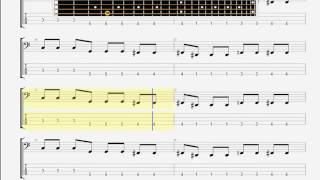 Beatsteaks Let Me In BASS GUITAR TABLATURE [upl. by Elodea]