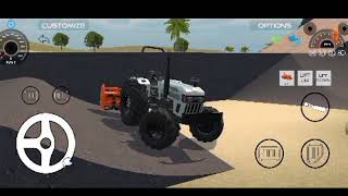 Eicher 551 tractor 🚜 driving rotavator on tochen [upl. by Henrique]