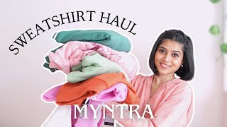 I got hoodies and Sweatshirts from Myntra  Last Winter Haul  Myntra Oversized Hoodies [upl. by Naryt303]