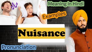 Nuisance Meaning In Hindi With Examples VocabularyGuru [upl. by Hplodnar]