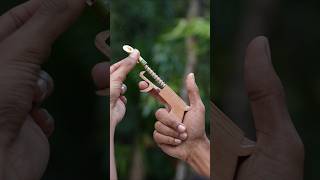 New Dijayen wooden with Bamboo Slingshots Slingshots Bamboo Diy Bambooart [upl. by Ardnoid]