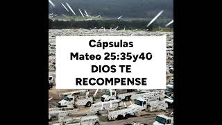 Cápsulas  Mateo 2535 y 40  Dios te recompense devocionaldiario capsulasdefe recompensa [upl. by Mathe]