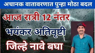 🔴Panjabrao Dakh Live  पंजाबराव डख लाईव्ह  हवामान अंदाज  havaman andaj today  Barish  weather [upl. by Jessee215]