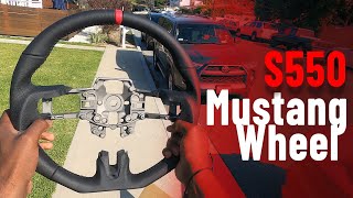 S550 Mustang steering wheel install and vlog [upl. by Kenneth14]