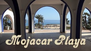 Mojacar Playa Walking on playa amp paseo between the Red Cross amp Stables roundabouts 20190311 [upl. by Bywaters]