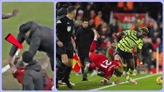 Kostas Tsimikas scary collarbone fracture Injury  Kostas Tsimikas collision with Jurgen Klopp [upl. by Allekim447]