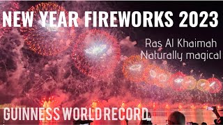 2023 NEW YEAR FIREWORKS Ras Al Khaimah  RAK NYE 2023RAK NYE FIREWORKS [upl. by Raman]