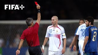 Zinedine Zidane’s final moments as a footballer  Red card v Italy at FIFA World Cup Germany 2006™ [upl. by Ludlew]