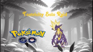 Toxtricity Strinder Solo Raid  Pokémon Go  Shiny [upl. by Irrac]