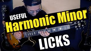 Harmonic Minor Scale Exercise Licks  Wednesday Warmup 🔥 [upl. by Notsur]