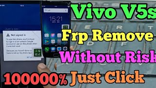 Vivo V5 frp bypass Vivo V5s frp Remove Without Risk Solution 1000 Working [upl. by Lorianna]