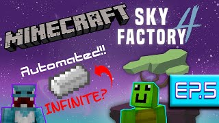 SkyFactory 4 Ep 5  Automated Hopping Bonsai  Modded Minecraft [upl. by Aennaej476]