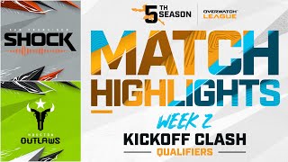 sanfranciscoshock vs Houston OutlawsOW  Kickoff Clash Qualifiers  Week 2 Day 1 [upl. by Lark547]