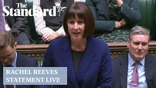 Rachel Reeves statement in full watch Chancellor give update on state of public finances [upl. by Ardnac758]