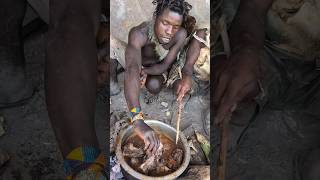 its Baboon Meals 🤤🔥 Enjoying hunts food After successful huntingculture bushmen africavillage [upl. by Rushing]