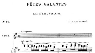 Fêtes galantes R Hahn  Piano Accompaniment [upl. by Auston]