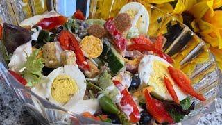 EASY COBB SALAD RECIPE  KETO COBB SALAD  INDEPENDENCE DAY BBQ IDEAS  YOU KNOW I DRIP DIFFERENT [upl. by Jesus]