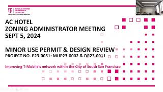 South San Francisco Zoning Administrative Meeting September 5 2024 [upl. by Edaj338]