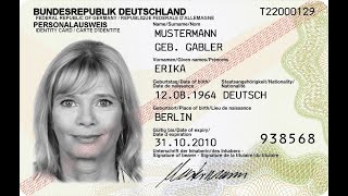 Der Personalausweis der Bundesrepublik Deutschland [upl. by Constancy]