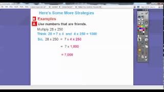 Multiply Using Mental Math  Lesson 28 [upl. by Krik461]