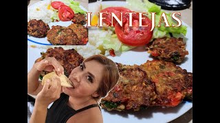 🔴TORTITAS de LENTEJAS Receta Nutritiva y Deliciosa Paso a Paso [upl. by Alel]