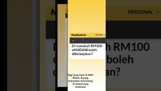 claim emadani rm100 MAE Wallet [upl. by Nybbor218]