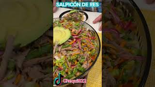 Salpicón de res chequicocinafacil receta mexicanfood comidamexicana [upl. by Nosnar]