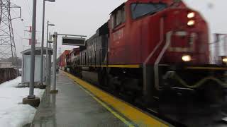 RARE BC Rail C449WL Trails On Q116 In Troy MI On A Foggy Day [upl. by Negaet429]