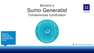 Sumo Logic Cert Jam  Fundamentals [upl. by Suivatram]