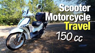 150cc Scooter Motorcycle Travel [upl. by Ahsiken]