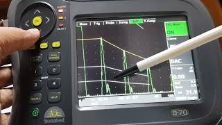 초음파탐상Sonatest D70 장비 DAC 곡선 및 저장 요령장비 작동 [upl. by Eiramesor109]