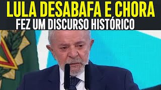 LULA EM LÁGRIMAS FAZ O DISCURSO MAIS TOCANTE SOBRE OS POBRES DO BRASIL É DE ARREPIAR [upl. by Aydne325]