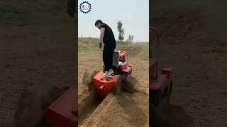 Mini Tractor Trencher Digging And Trenching Machine for Sale [upl. by Nyladgam]