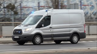 HIT Alarmowo więźniarka Ford Transit  KWP Poznań [upl. by Sergo283]