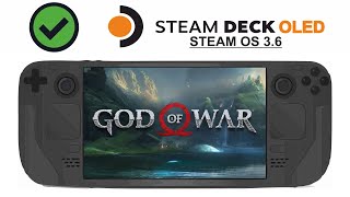 God of War on Steam Deck OLED with Steam OS 36 [upl. by Akimed]