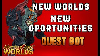 AQW World New Opportunities Bot  Bounty Hunters Drone amp Nulgath Birthday Gift   Grimoire 38 [upl. by Salomone]