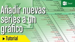 Cómo añadir nuevas series en un gráfico de Excel [upl. by Aicnerolf86]