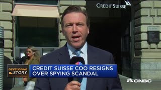 Credit Suisse COO resigns over spying scandal [upl. by Anivel]