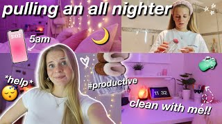 pulling an ALL NIGHTER😴productive💞VLOG [upl. by Niltiak974]