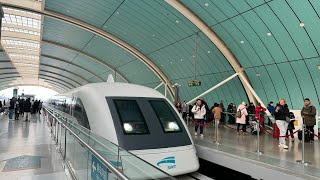 The world’s fastest Train Shanghai Maglev Train Thrilling 431Kmh Adventure Tour [upl. by Rukna]