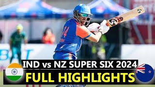 INDIA vs NZ  Hong Kong Super Sixes 2024 HIGHLIGHTS [upl. by Eiryk]