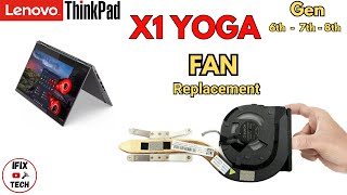 Lenovo ThinkPad X1 YOGA FAN Replacement Gen 6th  7th  8th  How to Remove Heat Sink Fan [upl. by Rasmussen268]