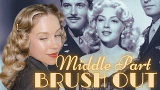 1940s Lana Turner Inspired Roller Brush Out [upl. by Krahling]